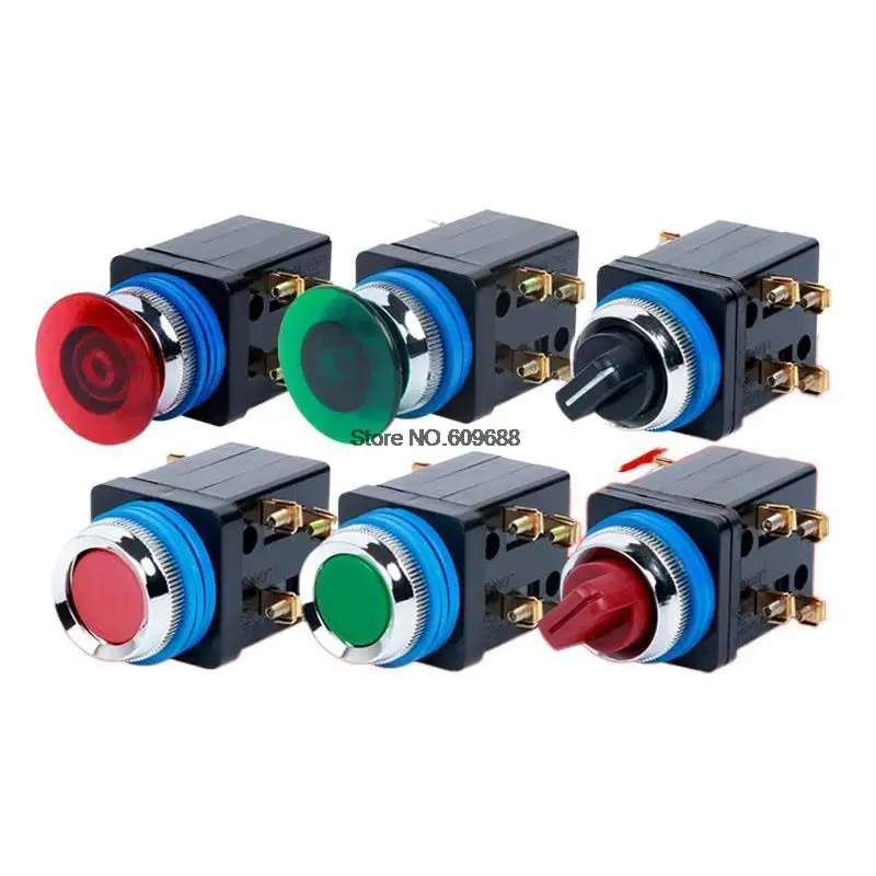 Interruptor Giratório La18-22x Posição 2no Mais 2nc Interruptor Seletor ac 380v 5a La1822