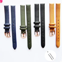 Watch strap 8mm 10mm 12mm 14mm 16mm 18mm 20 mm 22mm leather Bracelet Accessories Watchband for JULIUS APK Lolarose watch strap