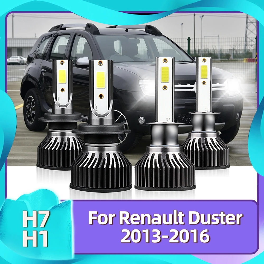 

Roadsun LED Car Headlight H7 H1 8400LM 72W Bulb Auto Lamp Conversion Kit 6000K 12V Luces For Renault Duster 2013 2014 2015 2016