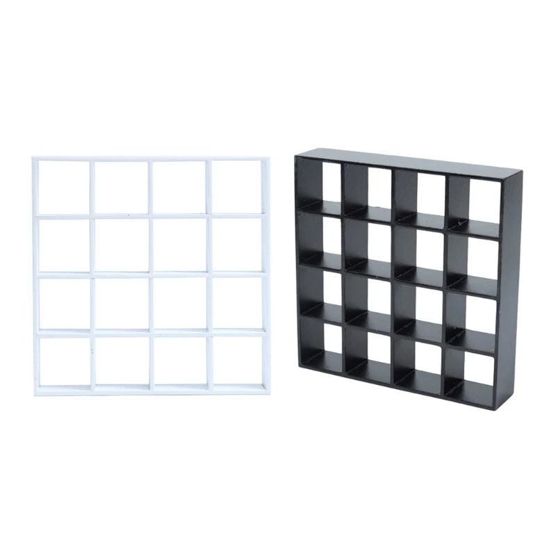 

Масштаб 1/12, мини-стеллаж для хранения кукольного домика, модель 16, сетчатый дисплей