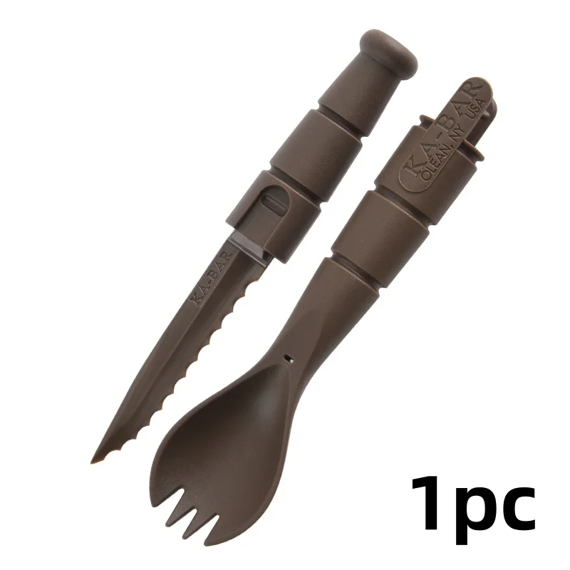 Piccoli attrezzi da esterno, forchette e cucchiai tattici, mini forniture EDC, strumenti multifunzionali per esterni