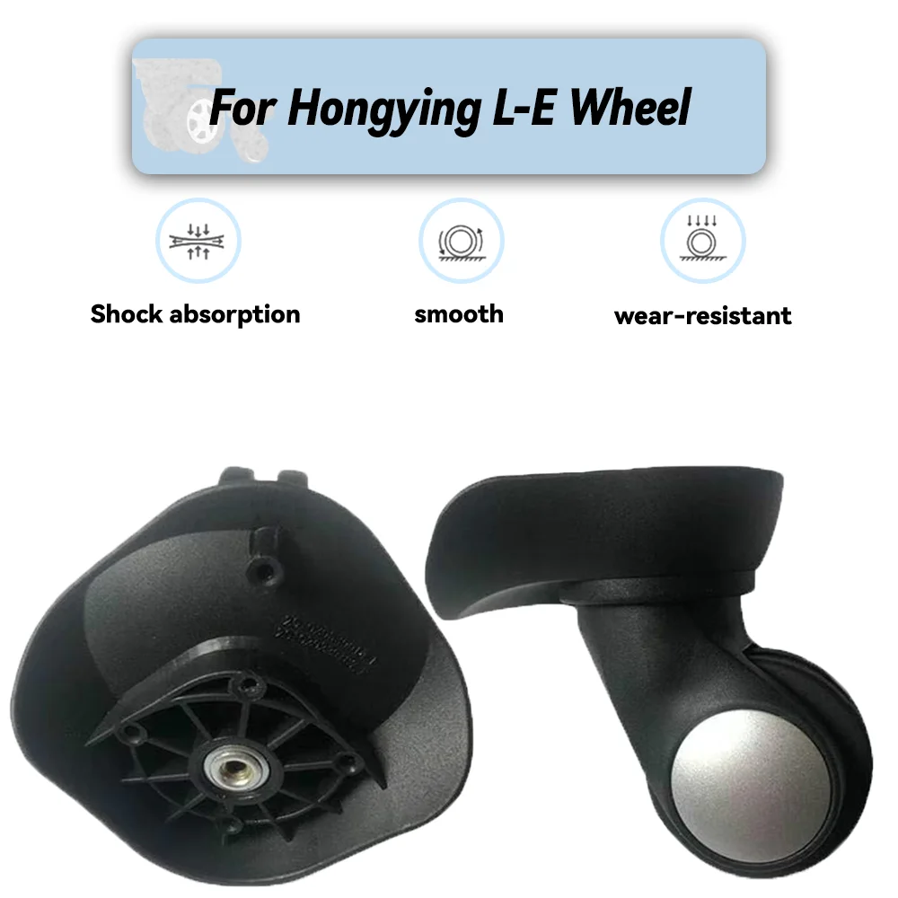 For Hongying L-E Universal Wheel Replacement Suitcase Rotating Smooth Silent Shock Absorbing Wheel Accessories Wheels Casters