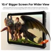 Fossibot DT1 Lite Rugged Tablet 10.4'' 2K-Large Screen 4GB RAM 64GB ROM Android 13 11000mAh Battery Four Hi-Res Speakers Pad 4