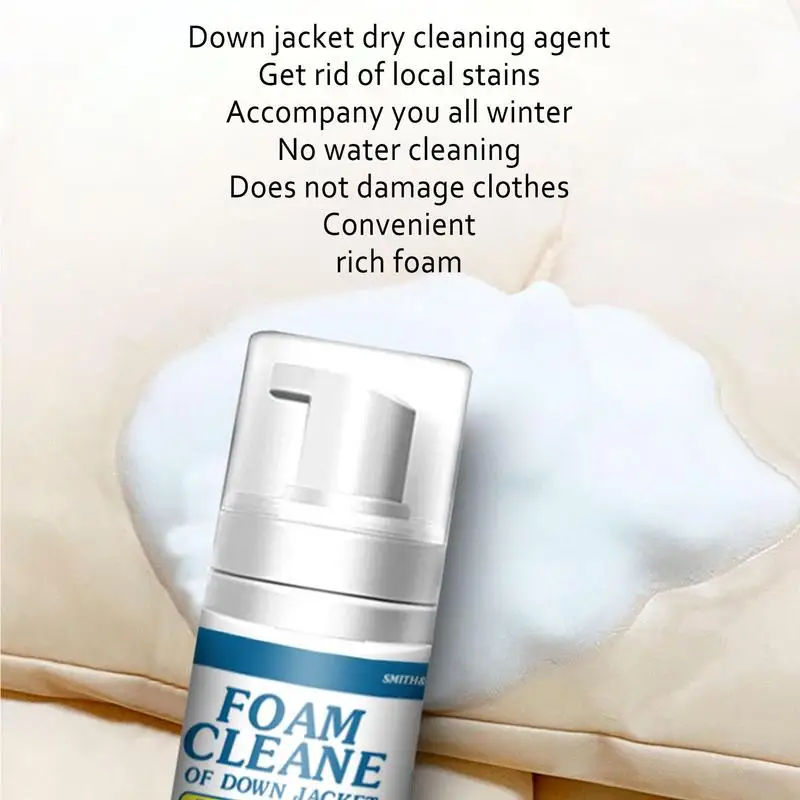 Down Jacket Cleaner Spray Cleaner Dry Foam Spray For Garment Garment  Stubborn Stain Cleaner Oil Stain Remover For Clean Oil