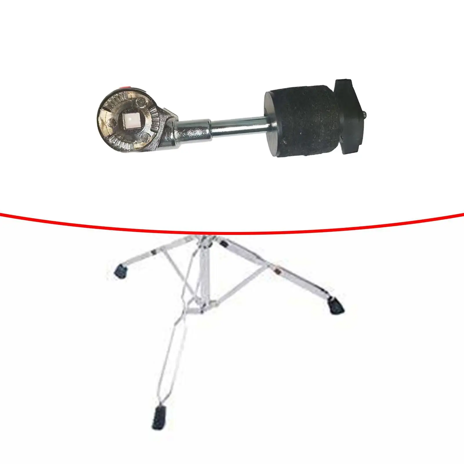 Cymbal Head Drum Kit, Mini Arms Holder Stand, Adjustable Legs Percussion Instrument Accessories, Metal Cymbal Stacker Mount
