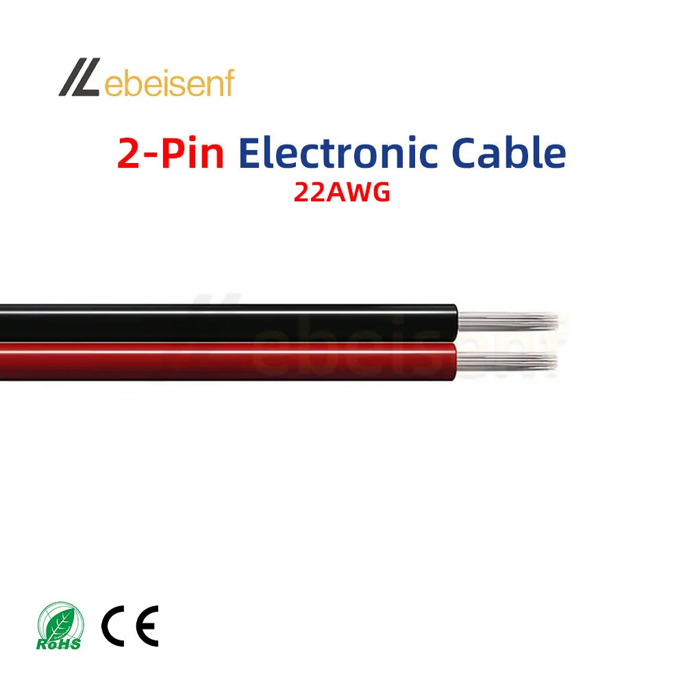 ตัวเลือกสินค้า สายไฟ LED Strip 22AWG 2-6 พิน สำหรับ DIY ตู้ไฟ