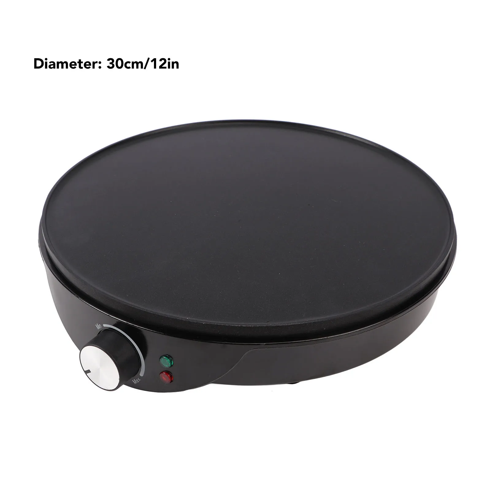 Electric Griddle Crepe Maker with Batter Spreader Wooden Spatula US Plug 100‑120V Kitchen Non Stick 12in Crepe Making Machine 6