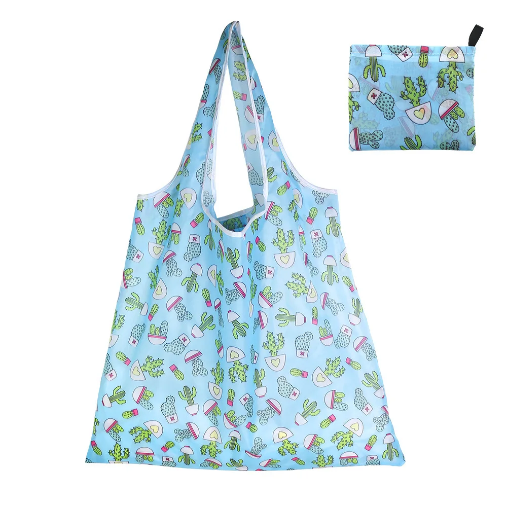 Large Eco-Friendly Reusable Foldable Shopping Tote Bag with Heavy-Duty Storage