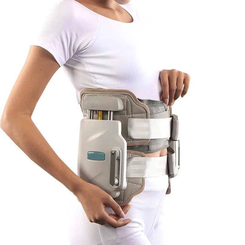 Lumbar decompression device belt tractor Lumbar disc traction Home treatment of lumbar disc herniation