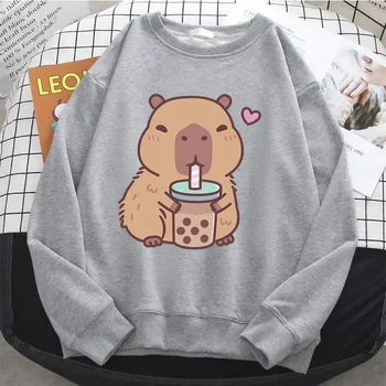 Sudadera Capibara Harajuku Vintage Kawaii Cómoda