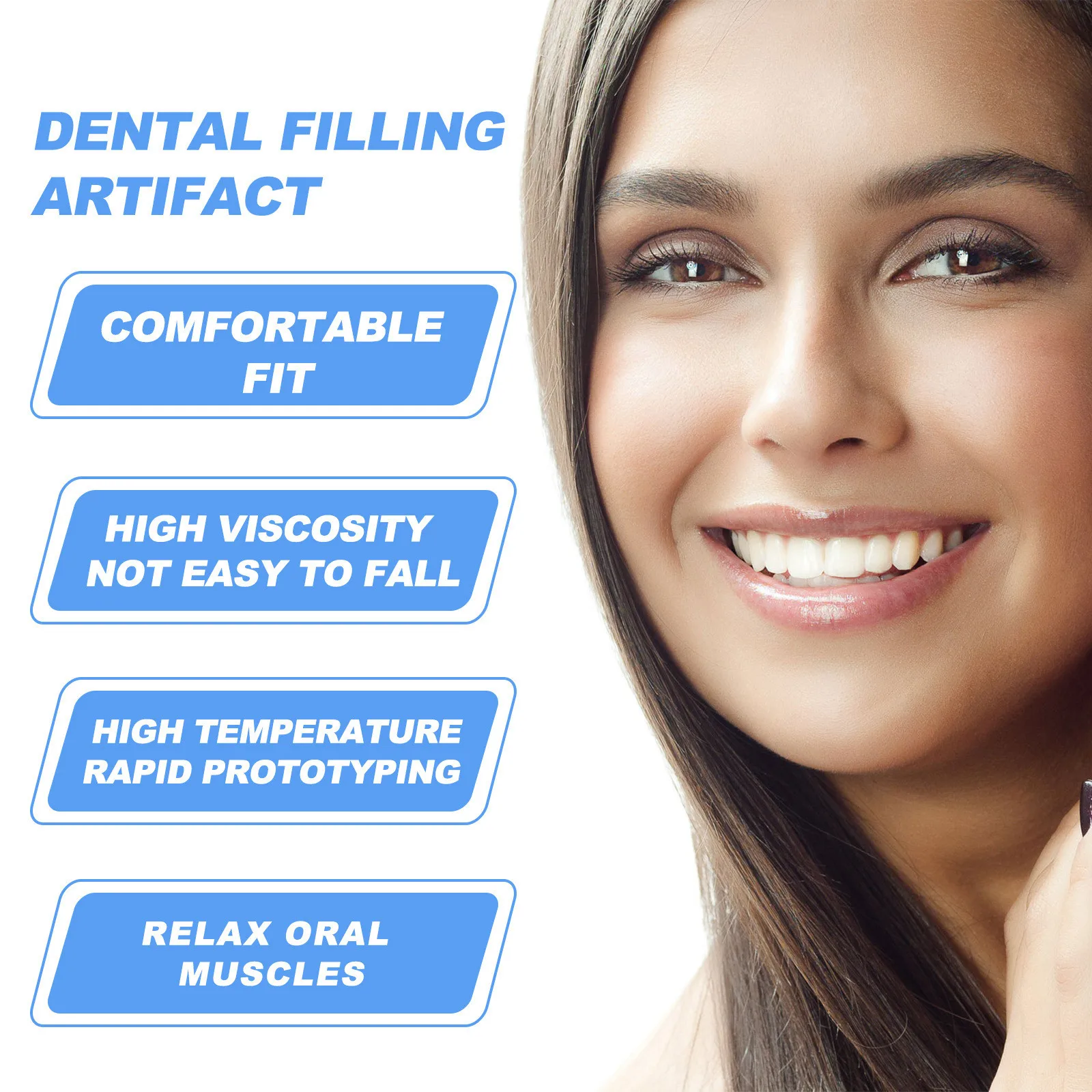 Temporary tooth kit teeth and gaps false teeth solid glue denture adhesive teeth whitening tooth beauty tool 30ml