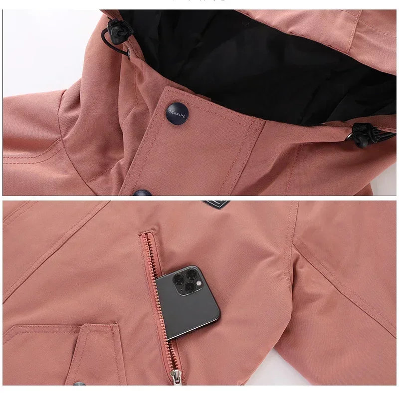 Skiing Coats Winter Woman Men Tracksuit Hooded Sport Snowboard Jackets Mountain Female Outerwear Windproof Ski Clothes