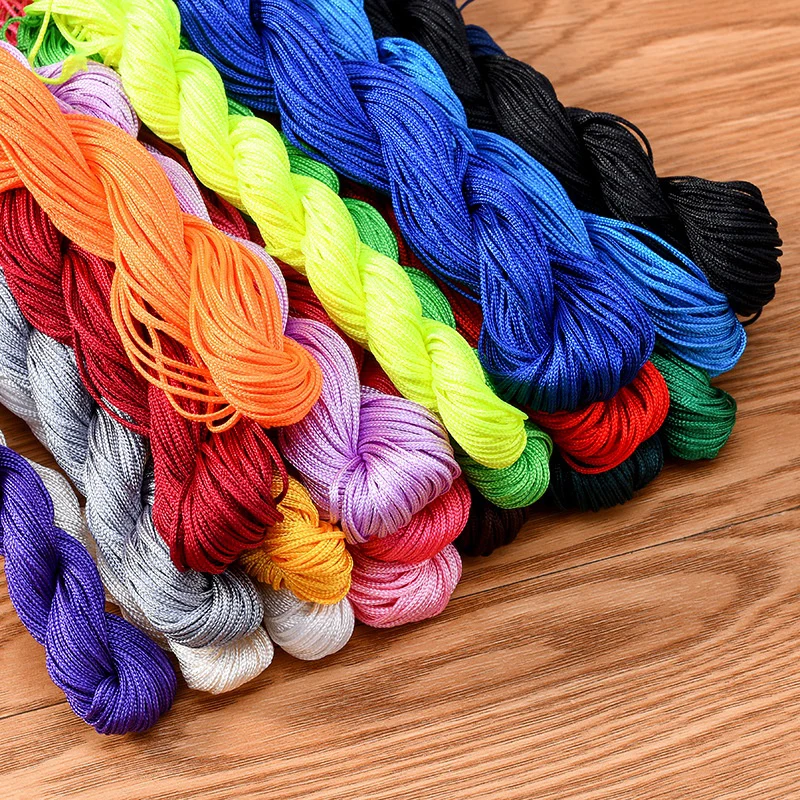 

24meters 1.0mm Nylon Cord Thread Macrame Cord Bracelet Braided String DIY Tassels Beading Thread