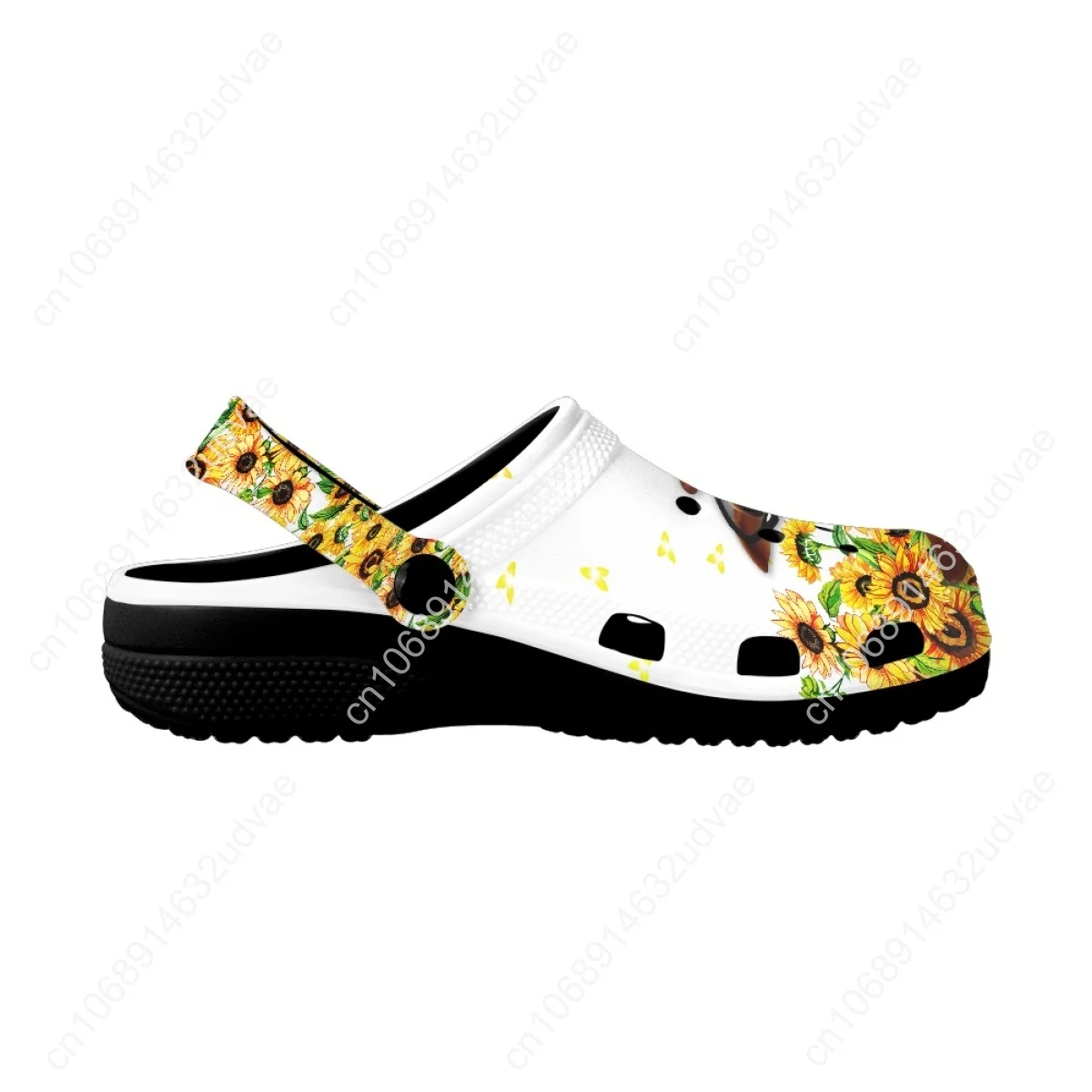 Summer Sandals for Giraffe Lovers Animal with Sunflower Brand Designer Outdoor Breathable Women Home Slippers Beach Slides Girls