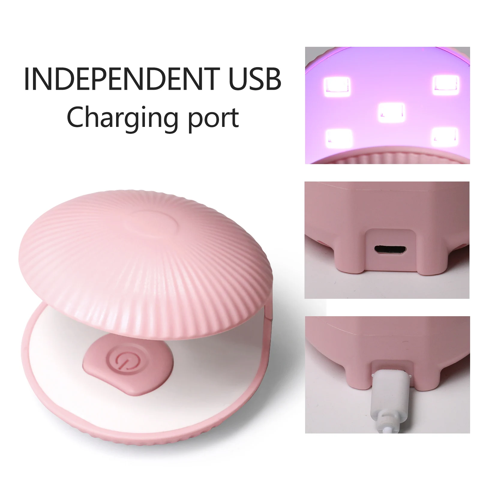 LULAA Mini Shell Uv Led Lamp Uv Light For Gel Nails Salon Equipment Cabin Uv Led Nail Gel Polish Drying Lamp Cured Dryer 5