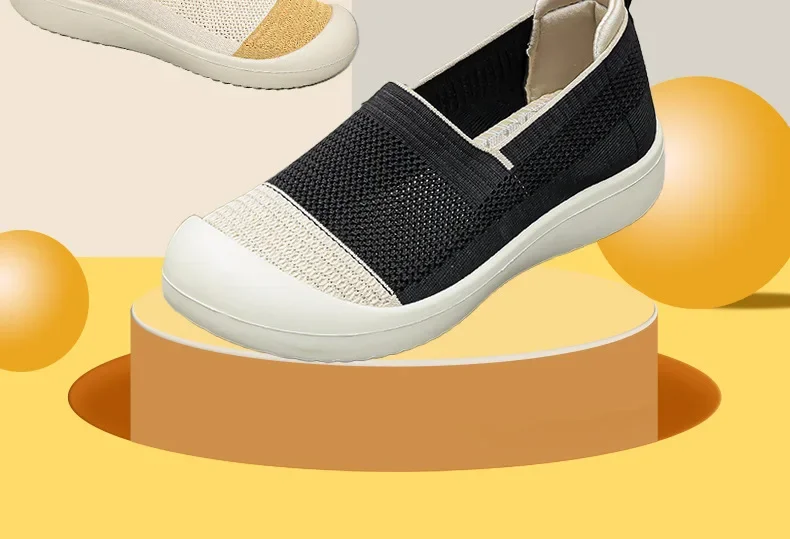 المرأة صيف 2025 حذاء كاجوال خفيف الوزن مضاد للانزلاق تنفس للتنقل في الهواء الطلق السفر حذاء كاجوال انخفاض الشحن