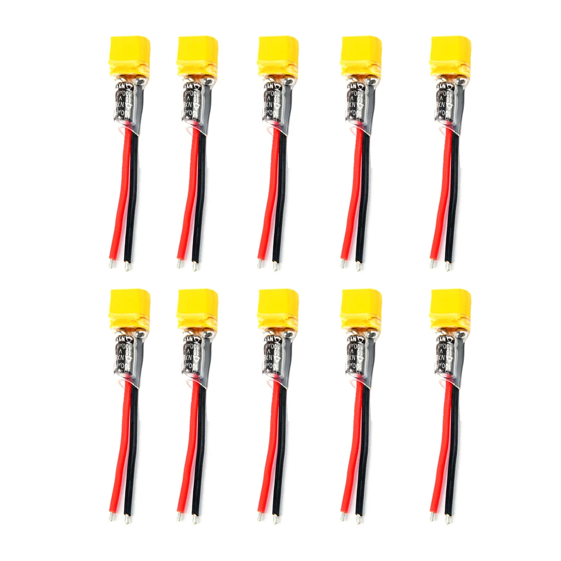 

10PCS FEICHAO XT30 Plug Connector Power Cord with Capacitor RC Battery Cable Silicone Wire for Sailfly-X RC FPV Drone Models