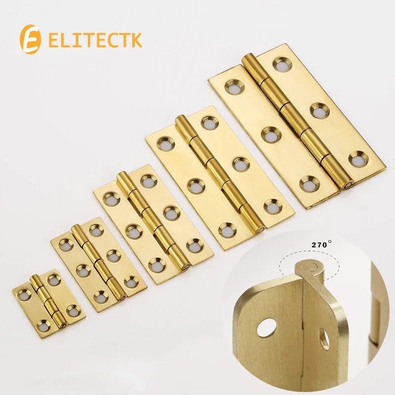 Brushed nickel and brass color Solid brass 2" Hinge open 270 degree