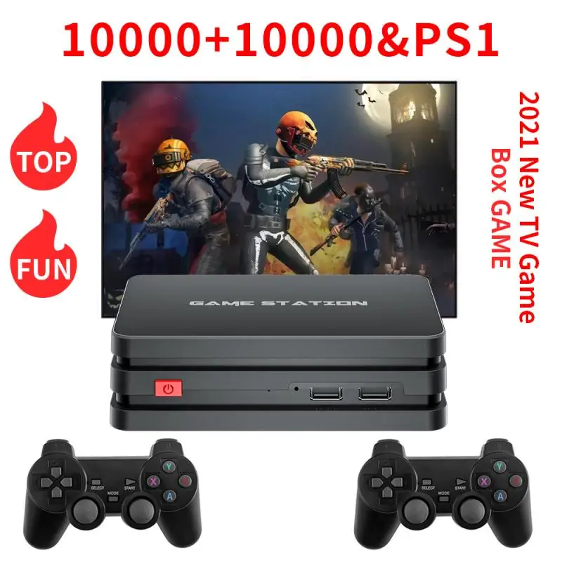 

M8 Plus Video Game Consoles 2.4G Wireless 10000 Game 64GB Retro handheld Game Console With Wireless Controller Video Games Stick