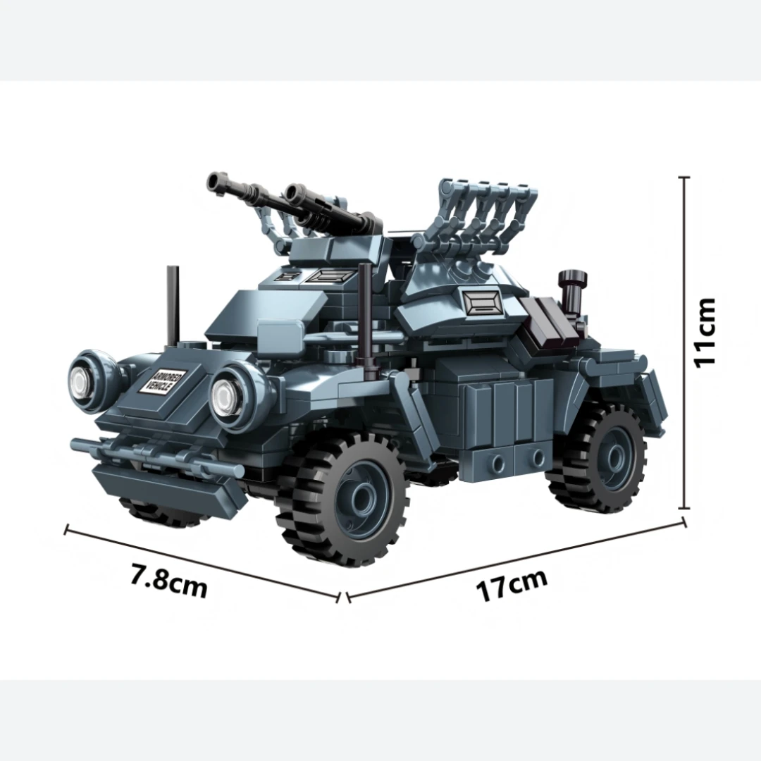 Armored Vehicle Building Blocks Set - Educational Toy and Perfect Gift for Christmas or Birthdays