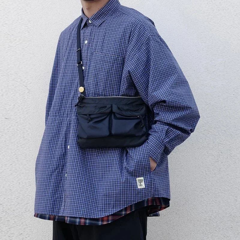 

Light Messenger Bag Package Fashion Men Nylon Crossbody Small Workers Bag Couple Office Bags Travel Yoshida Waterproof Japanese