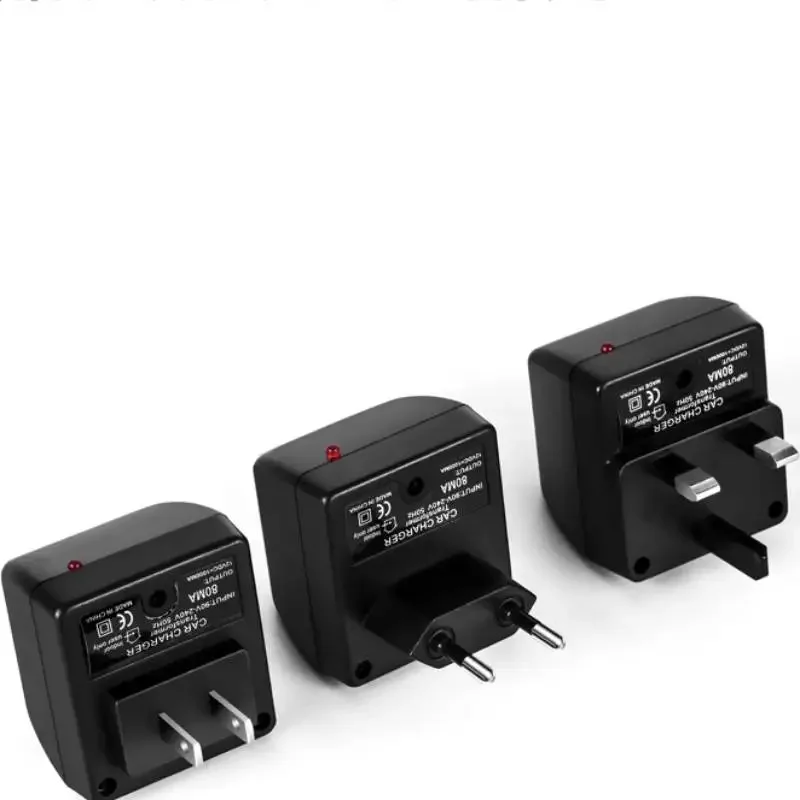 차량용 자동 충전기 포함 AC 어댑터, 자동차 담배 어댑터, 미국, 호주, EU 플러그, 220V AC에서 12V, 500MA DC, 자동차 전자 장치 사용