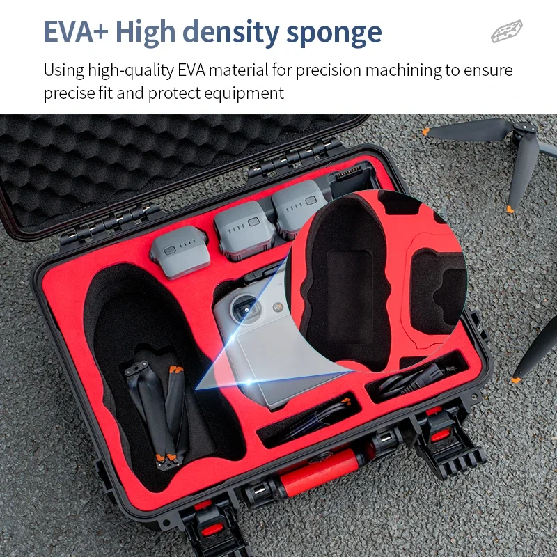 Air 3S Carrying Case for DJI Air 3S Drone Accessories Storage Case Waterproof Hardshell Box Portable Suitcase for DJI RC 2/RC N3