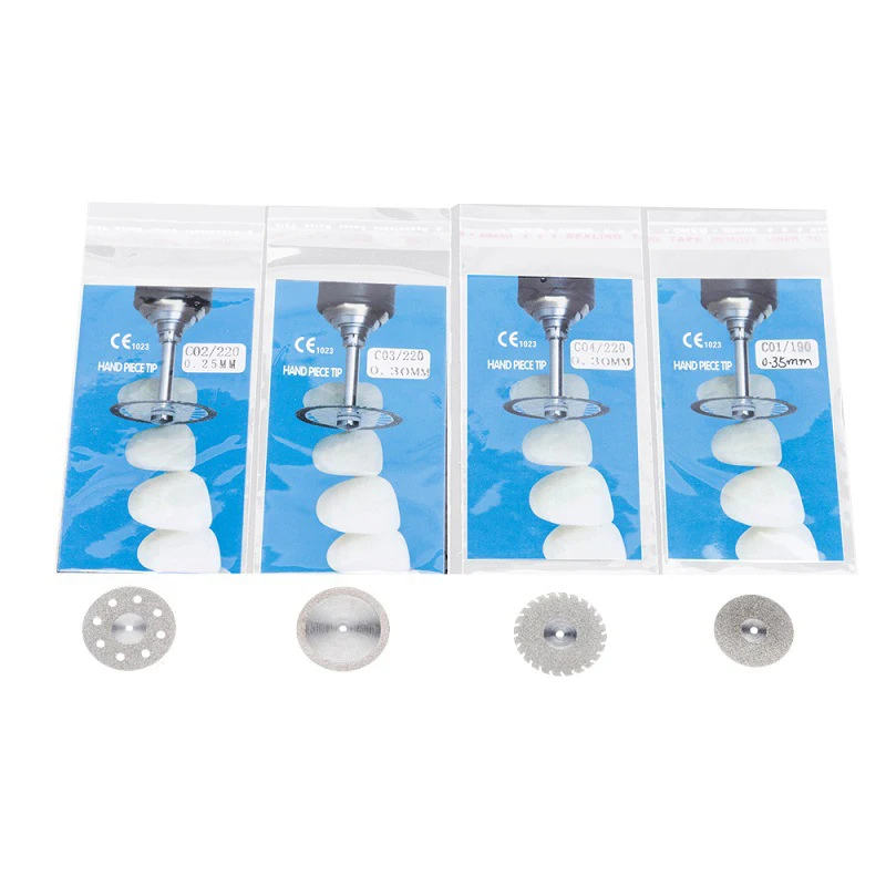 

Dental Diamond Disc Double Sided Fine Grit Disc 2.35mm Shank Mandrel OD22mm Dental Lab Polishing