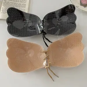 Women Invisible Bras Sexy Push Up Bras Backless Strapless Adhesive Stick Bra  Lingerie Grils Seamless Silicone Bralette Underwear