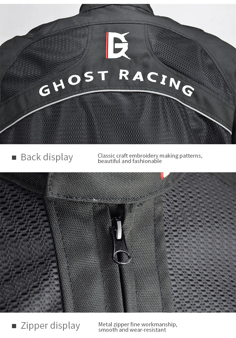 سترة مدرعة للدراجات النارية للرجال ، معطف ركوب الد...