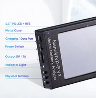 Nanovna F V3 Portable Vector Network Analyzer with 4.3" Touch Screen 4500mAh Battery 1MHz-6GHz VNA for MF/HF/VHF/UHF/SHF Antenna 2