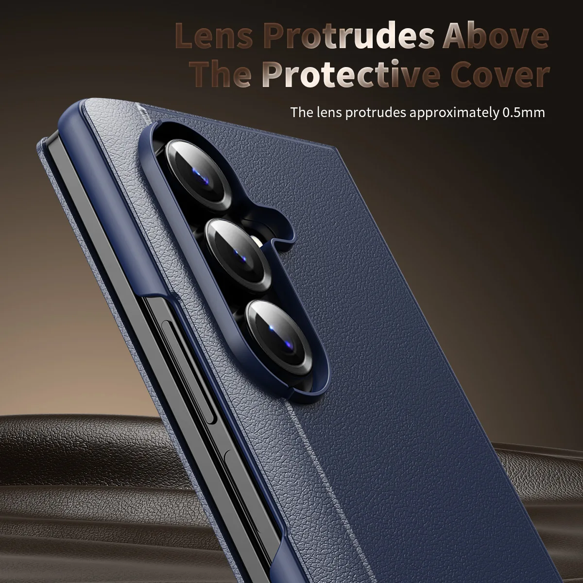 Luxury Smart Leather Flip Case with Window View and Stand - Shockproof Protective Cover