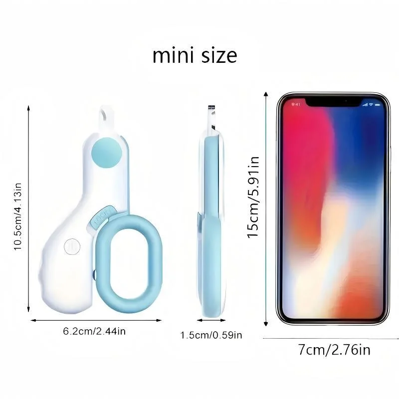 LED Light Cat Dog Nail Clipper Cutter Professional Pet Claw Trimmer with Safety Lock Puppy Kitten Animals Care Grooming Tool Kit 6