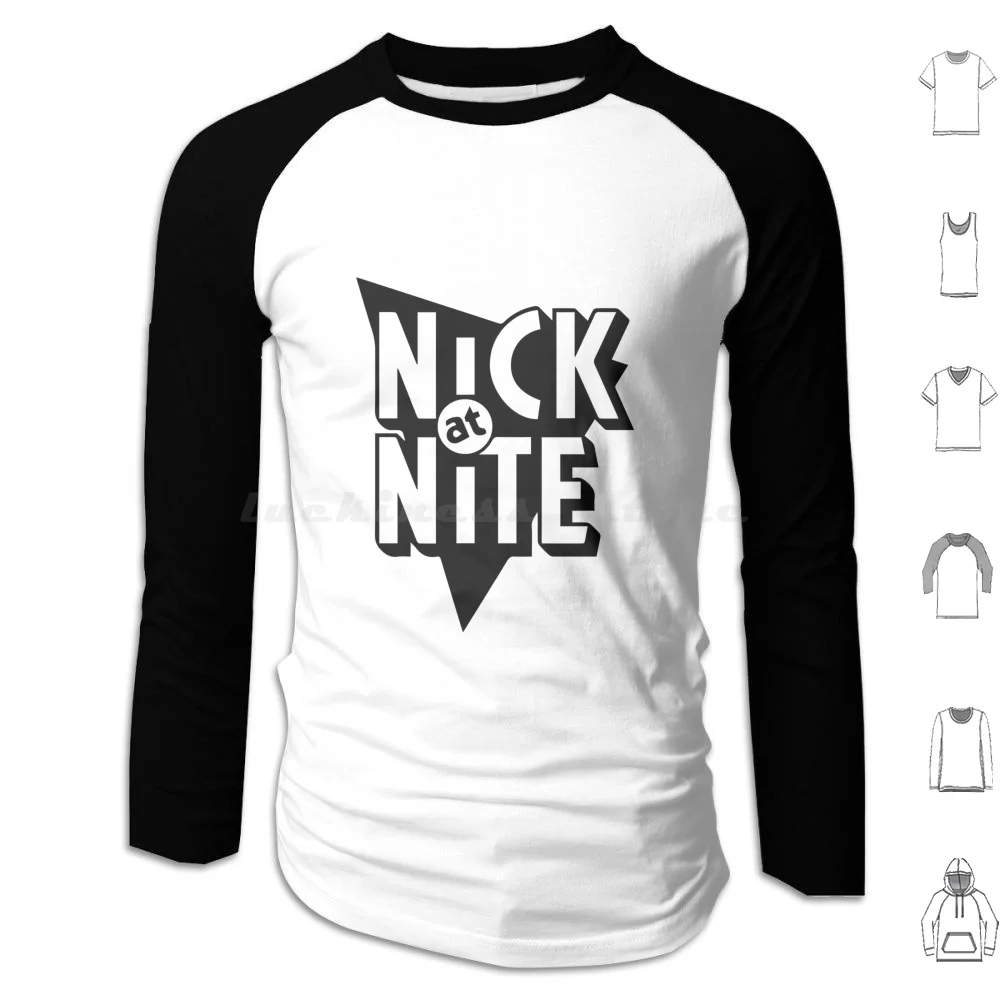 Nick @ Nite (1985) Felpe Con Cappuccio Manica Lunga Nick At Nite Nick Nite Nicktoons Nicktoons Nick Cartoons Nick Angelica Phil