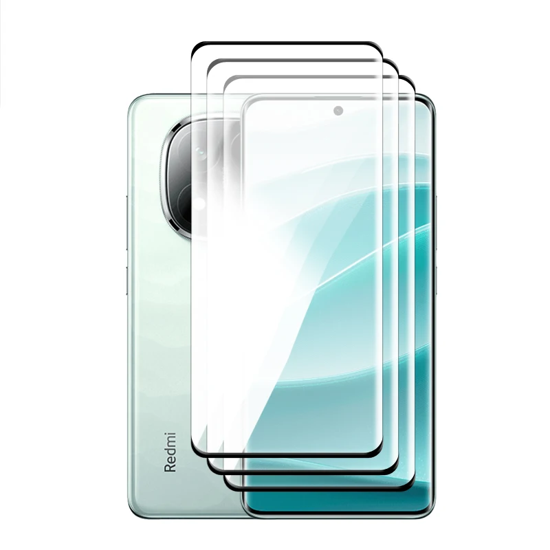 لهاتف Redmi Note 14 Pro + 5G واقي شاشة منحني ثلاثي...