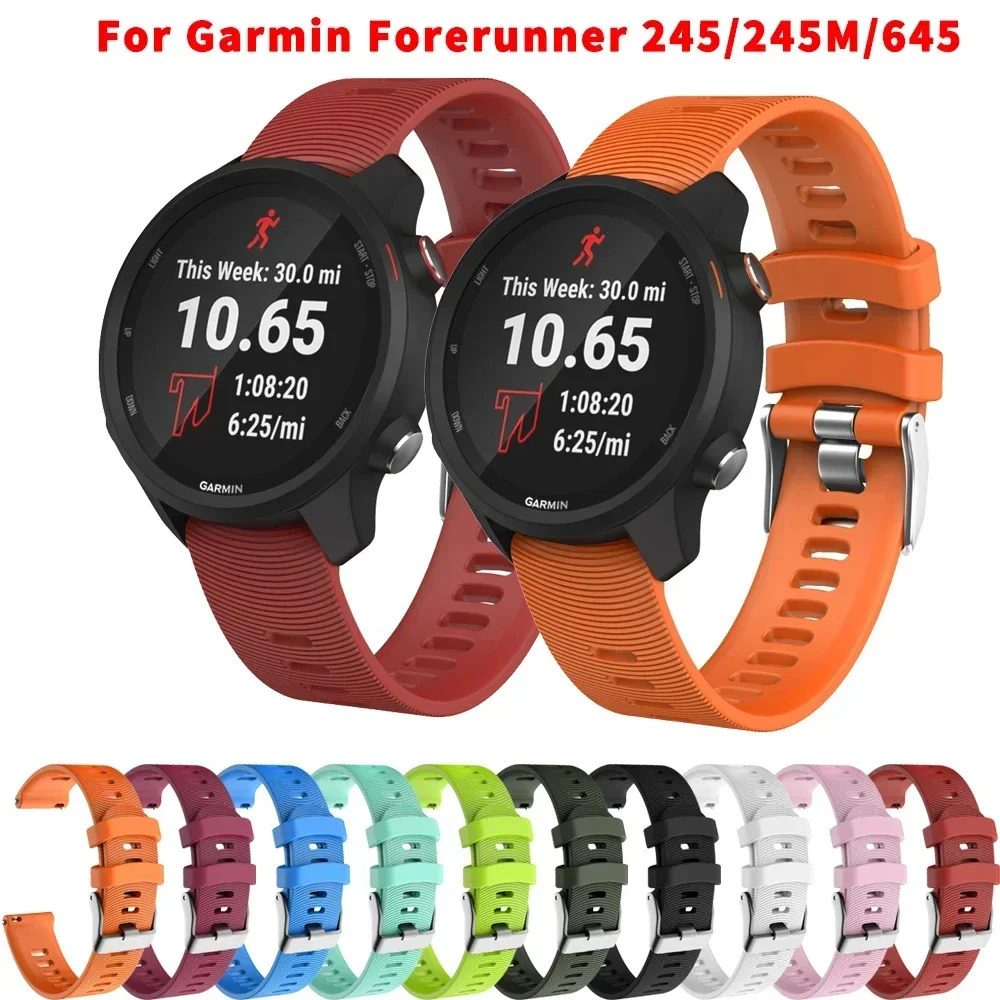 Universal 20mm Silicone Smartwatch Wristband