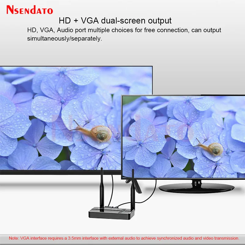 5G Wireless HDMI Video Transmitter Receiver Extender 4k 50M 1080P HDMI VGA Wireless Share Screen Display Dongle Adapter ForTV PC