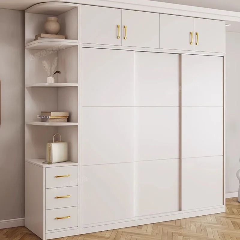 

King Size Women Bedroom Wardrobe Luxury Organizer Storage Hotel Wardrobe Display Drawer Closet De Ropa Resistente Home Furniture