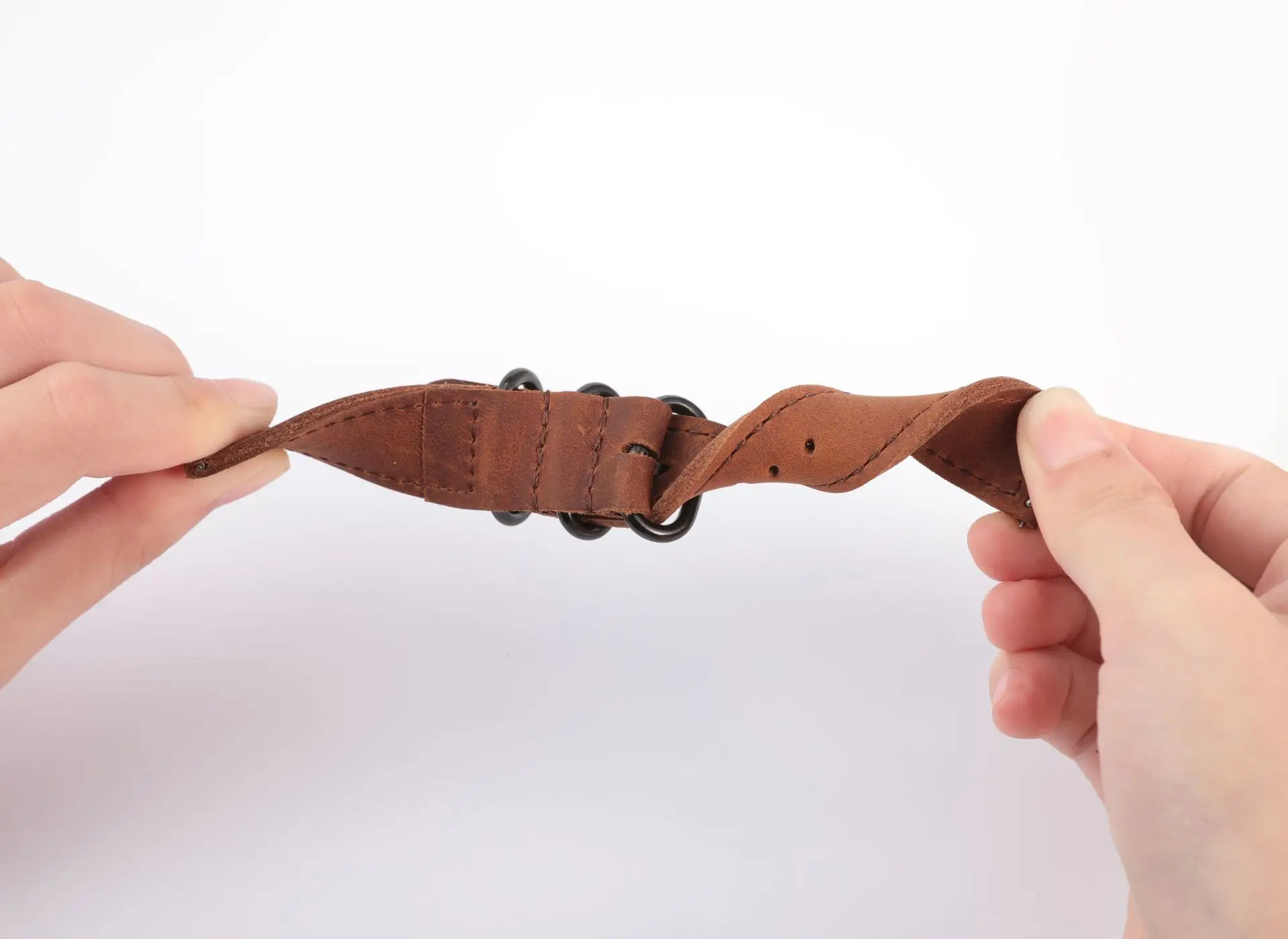 Vintage Crazy Horse Leather Watch Strap - Premium Bracelet