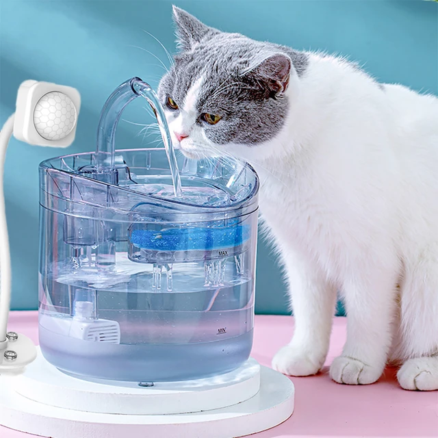 FUENTE DE AGUA CON SENSOR DE MOVIMIENTO: ¡Hidrata a tu Mascota con Estilo!