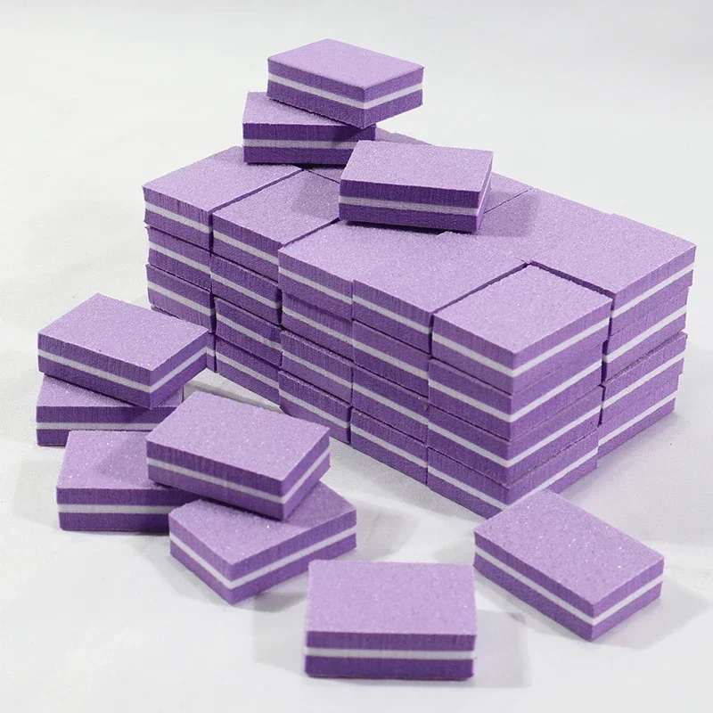 Nail File 10-100psc Mini Sanding Files Block Pedicure Care Nail Art Polish Manicure Pedicure Tools