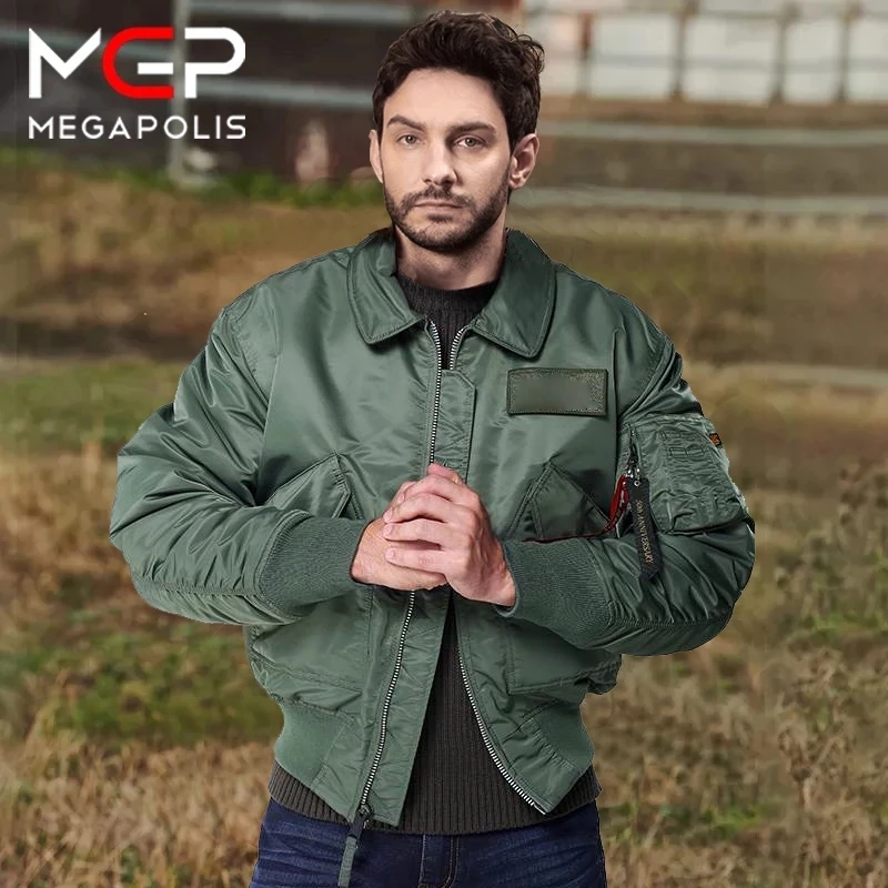 Chaqueta Bomber para chaquetas clásicas de vuelo ligeras, cálidas, cómodas, resistentes al agua, abrigo con de cinta | - AliExpress