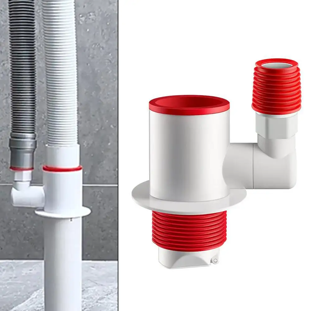 เครื่องซักผ้าท่อระบายน้ําชั้น Joint Double Purpose ท่อระบายน้ํา Connector เครื่องล้างจานอะแดปเตอร์ท่อ 3-Way Disposer กับดักเครื่องมือ 1