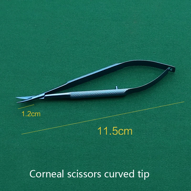 Titanium/stainless steel Dental Scissors Ophthalmic Surgery Instruments 12.5cm corneal scissors eyelid tools ophthalmic tool surgical instruments cornea scissors