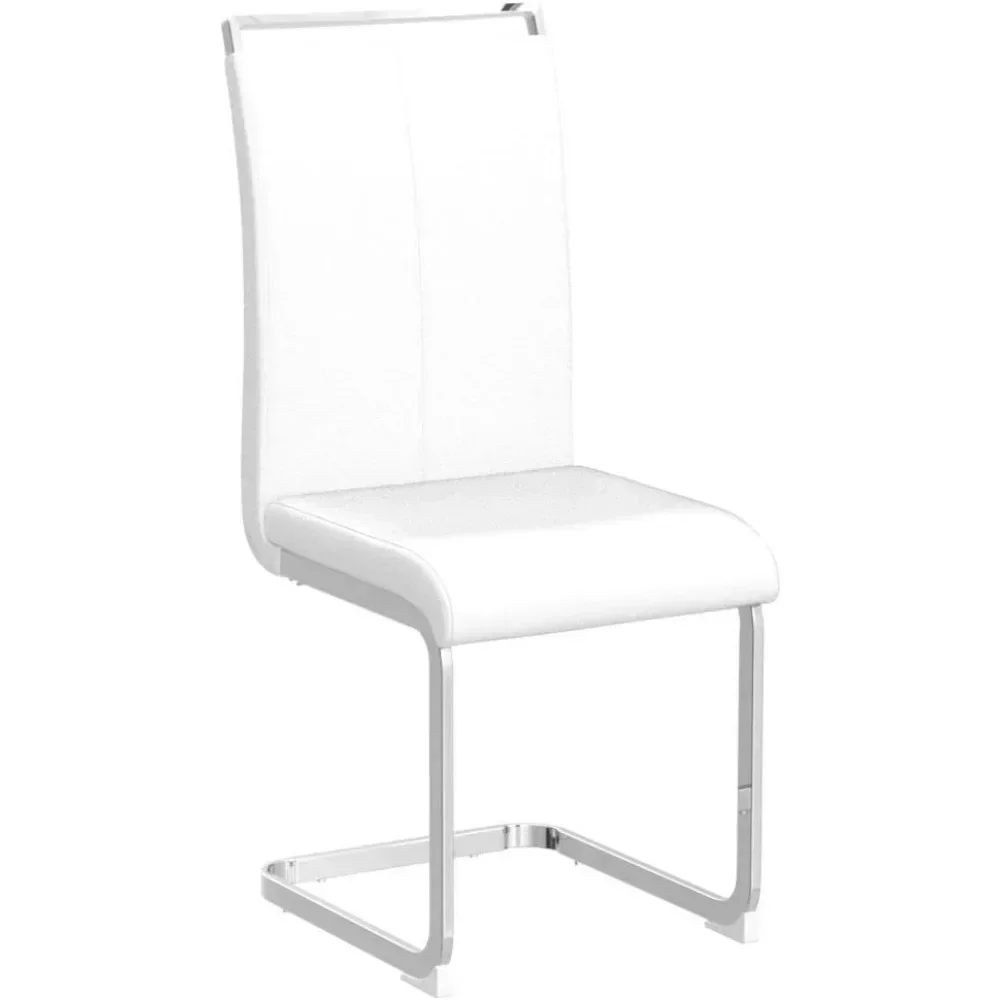 Modern Dining Chairs Set of 4, Side Dining Room/Kitchen Chairs with Faux Leather Padded Seat High Back, Dining Chairs Sets 6