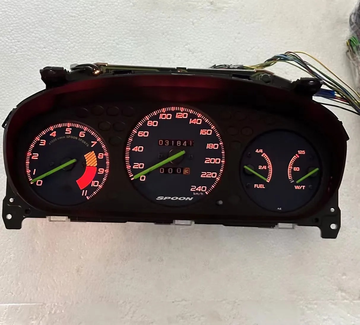 EK9 Civic Type-R SPOON SPORTS Clusters speedmeter jdm 6TH gen civic EK3/4/9 0 EK9 carbon fiber plate not included