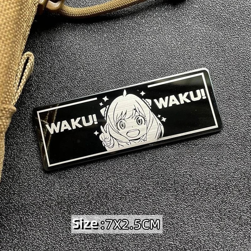 

Anime Girl Metal Morale Badge Eye Kill Hook&loop Patch DIY Tactical Backpack Decoration Appliques Patches for Clothing