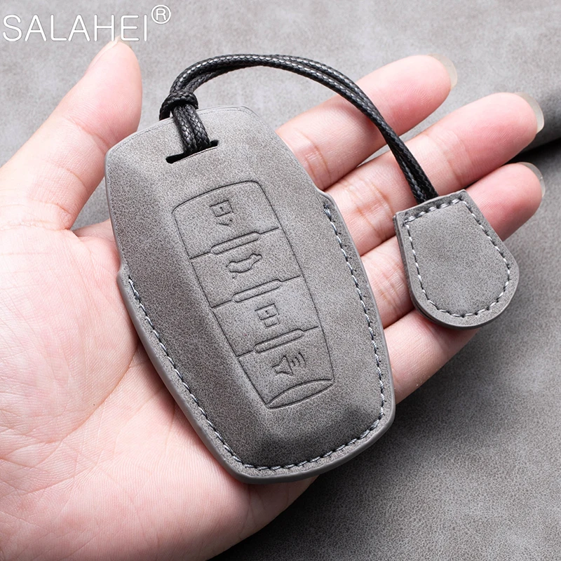 

New Sheepskin Car Remote Key Case Cover Shell Protector Fob Keyless For Great Wall Haval/Hover H6 H7 H4 H9 F5 F7 H2S Accessories