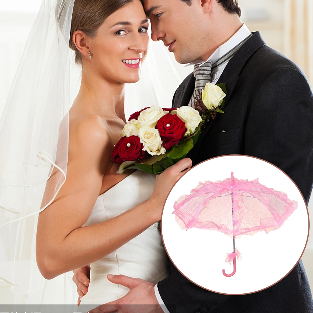 Bridal Lace Parasol Set Lace Umbrella Wedding Umbrella Vintage Bridal Decoration