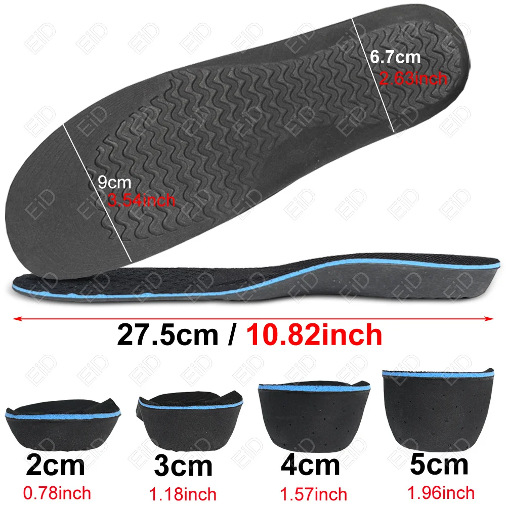 EiD Magnet Massage Height Increase Insoles For Women Men 2/3/4/5 Cm Up Invisiable Arch Support Orthopedic Insoles Heighten Lift sport insoles sport orthopedic insoles sports insoles women insoles orthopedic insoles shoe insoles